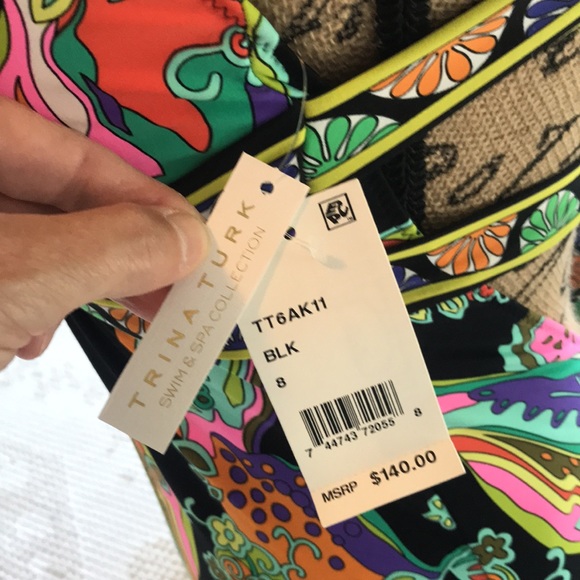 NWT Trina Turk One Piece Swimsuit - Picture 5 of 10